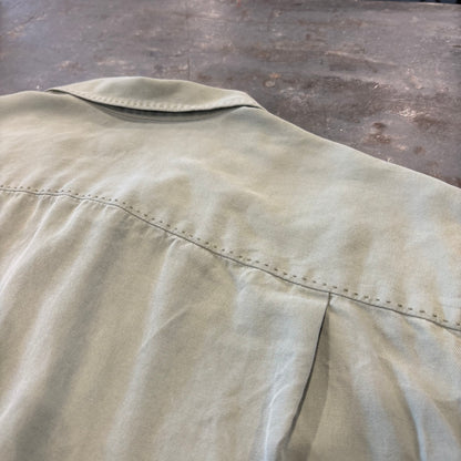 Tommy Bahama シルク オープンカラーシャツ ライトオリーブ (L)/B3680SH-SO