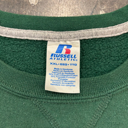 00's  Russell Athletic ラッセル 無地スウェット 緑 (XXL) /A7852S-SO