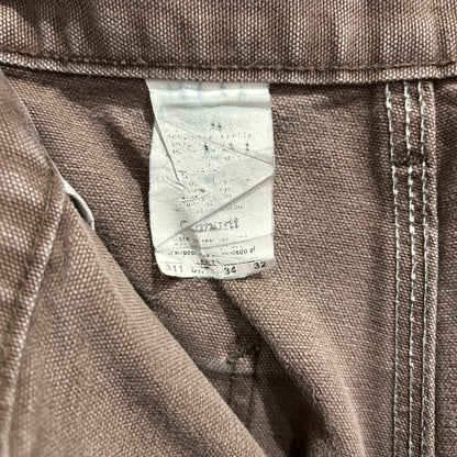 00's~ Carhartt カーハート ダックペインターパンツ 茶(34×32)/A8366P-SO
