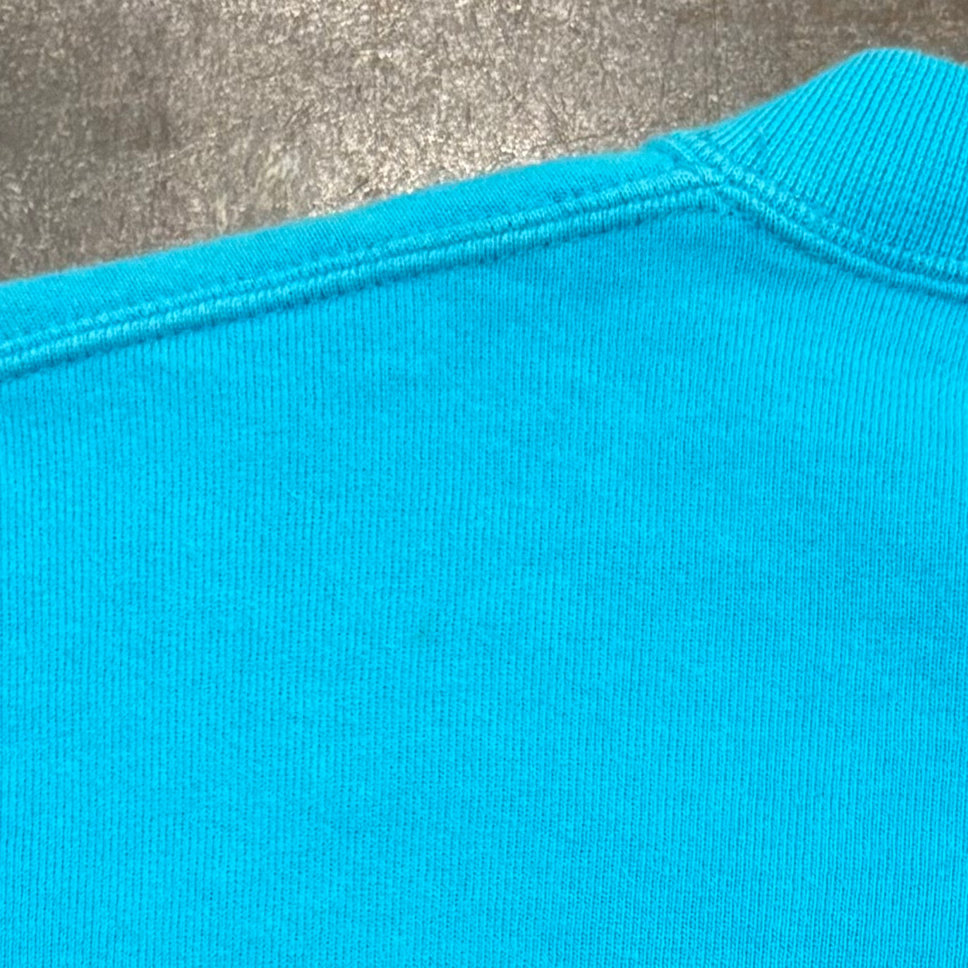 90's  Russell Athletic ラッセル High Cotton 無地スウェット ターコイズブルー (XL) /A8413S-SO