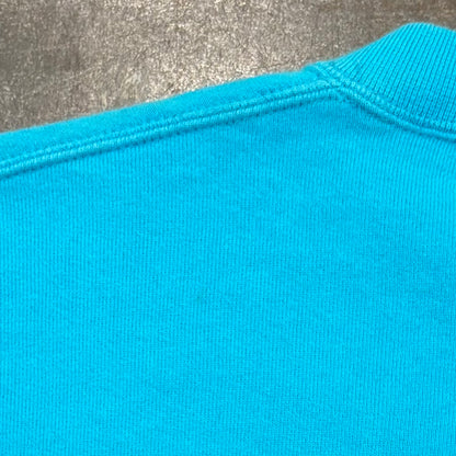 90's  Russell Athletic ラッセル High Cotton 無地スウェット ターコイズブルー (XL) /A8413S-SO