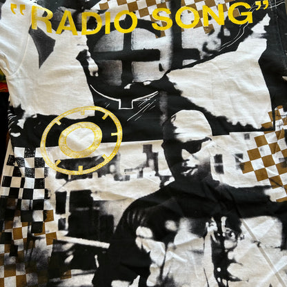 90's R.E.M ”RADIO SONG"オールオーバープリントTシャツ Lee 白(XL)/A6717T-SO