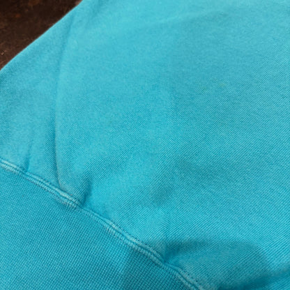 90's  Russell Athletic ラッセル High Cotton 無地スウェット ターコイズブルー (XL) /A8413S-SO