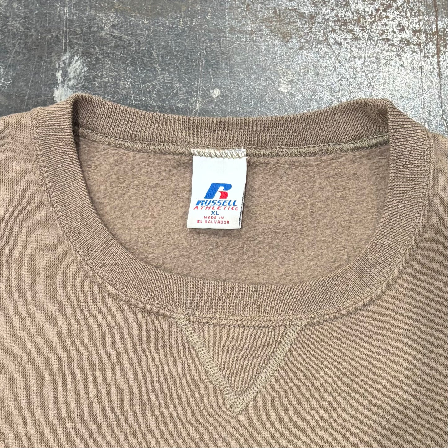 00's  Russell Athletic ラッセル 無地スウェット 茶ベージュ (XL) /A8234S-SO