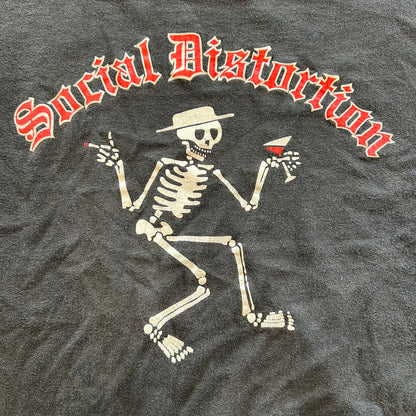 00's Social Distortion ソーシャルディストーション SKELLY Tシャツ 黒 /A6690T-SO