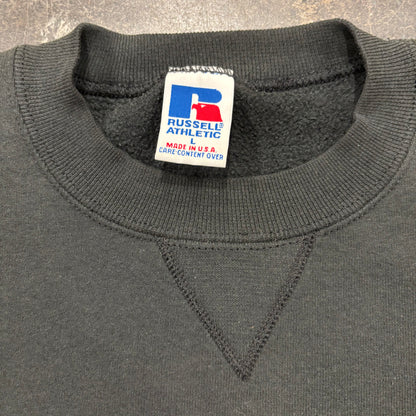 90's  Russell Athletic ラッセル 無地スウェット 黒 (L) /A8797S-SO