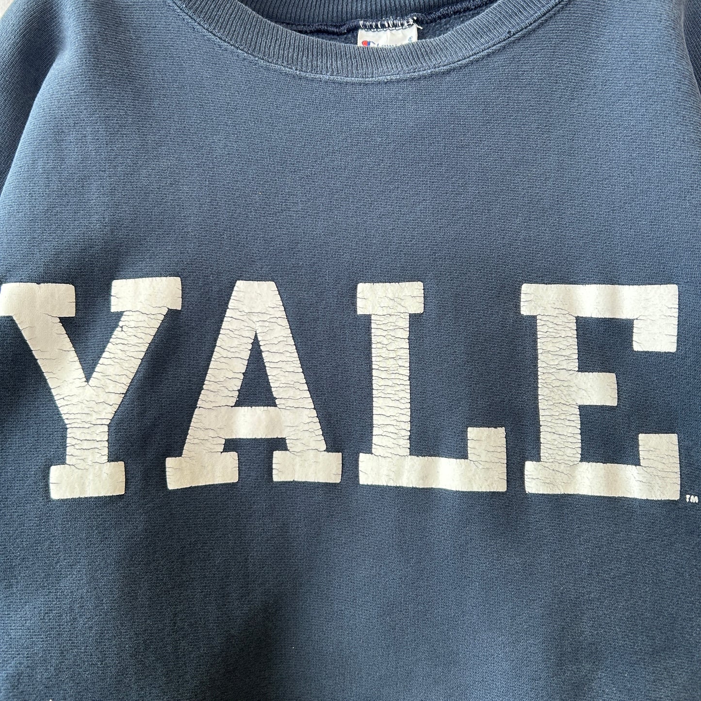 90's Champion Reverse Weave リバースウィーブ YALE カレッジプリントスウェット ネイビー(XXL)/C0265R-SO
