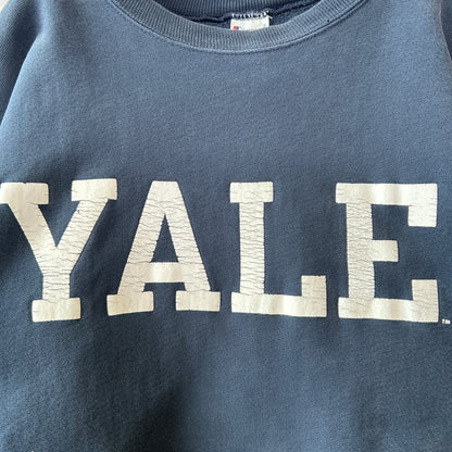 90's Champion Reverse Weave リバースウィーブ YALE カレッジプリントスウェット ネイビー(XXL)/C0265R-SO