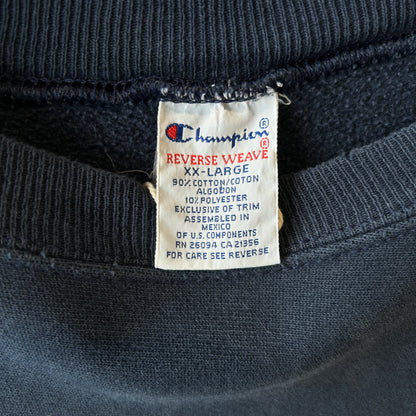 90's Champion Reverse Weave リバースウィーブ YALE カレッジプリントスウェット ネイビー(XXL)/C0265R-SO