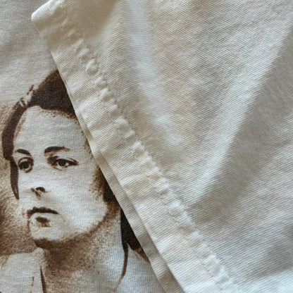 90'S Beatles ビートルズ メンバーフォトTシャツ ベージュ Gildan (L)/A7190T-SO