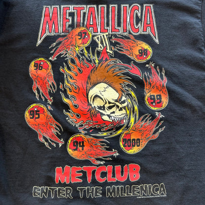 00's Metallica Club メタリカ ファンクラブTシャツ 黒 giant(XL)/A7189T-SO