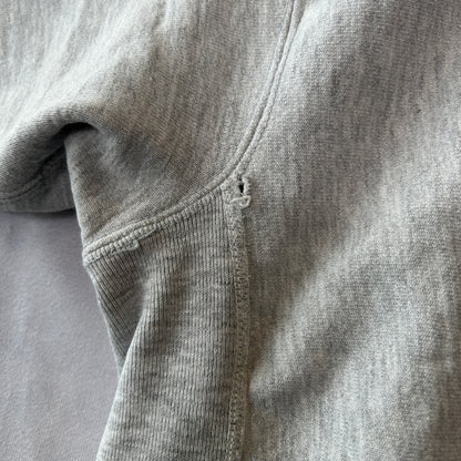 80's Champion リバースウィーブ AIR FORCE ATHLETIC カプセル３段プリント スウェット ミリタリー(XL)/C0268R-SO