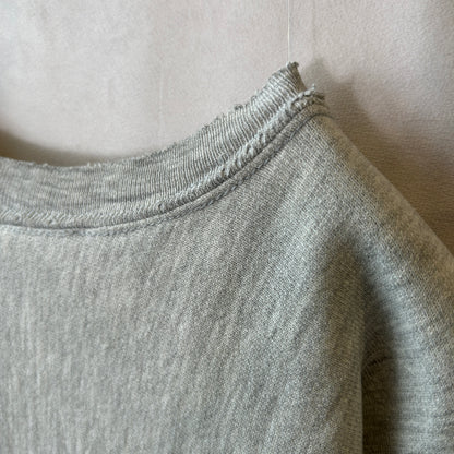 80's Champion リバースウィーブ AIR FORCE ATHLETIC カプセル３段プリント スウェット ミリタリー(XL)/C0268R-SO