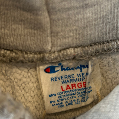 80's Champion Reverse Weave リバースウィーブ U.S.NAVY 染み込みプリント フーディー グレー(L)/C0251R0-SO