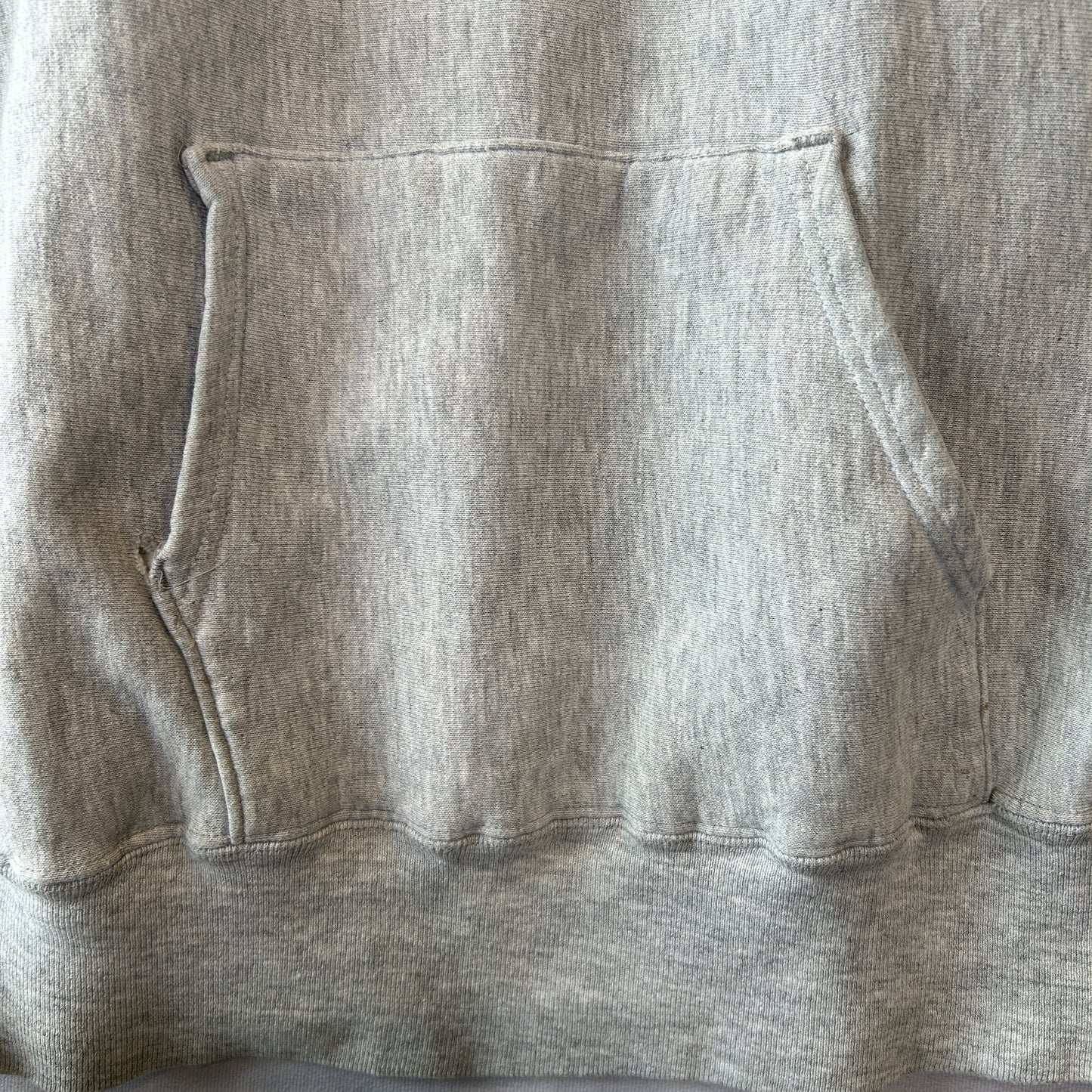 80's Champion Reverse Weave リバースウィーブ U.S.NAVY 染み込みプリント フーディー グレー(L)/C0251R0-SO