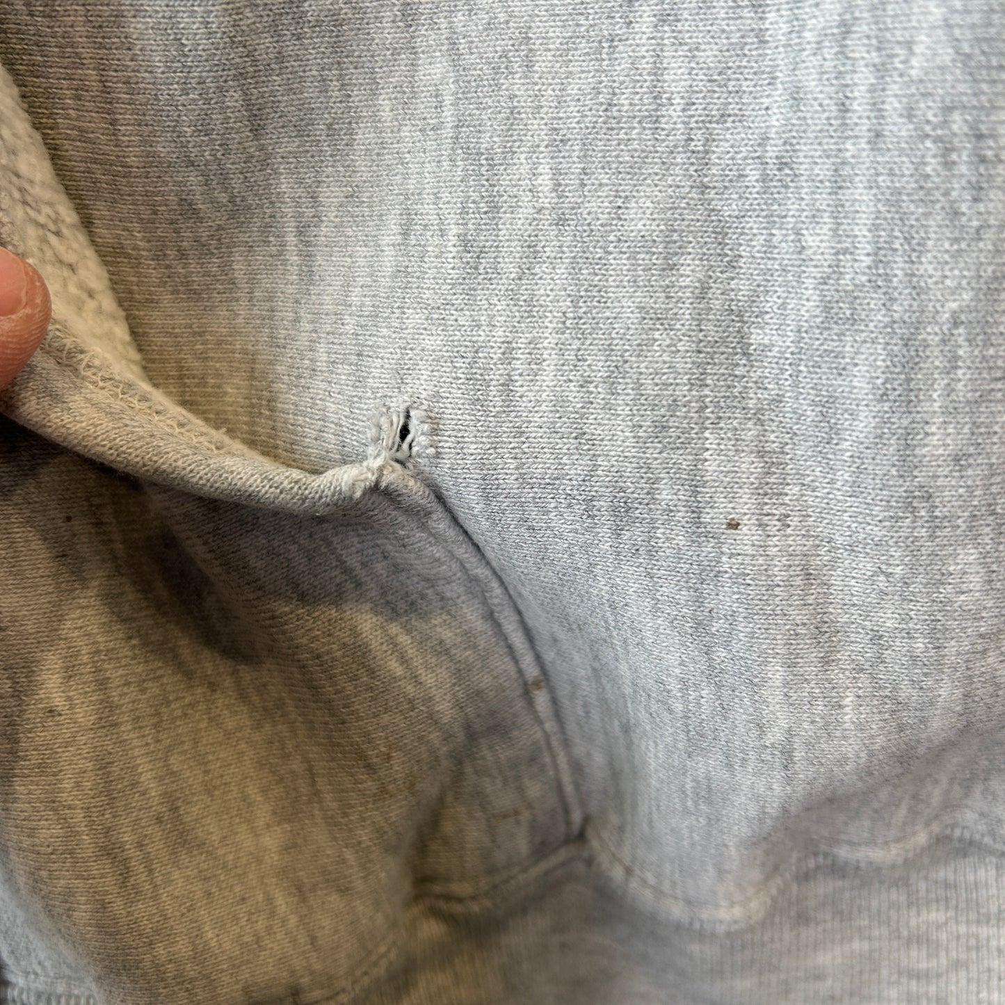 80's Champion Reverse Weave リバースウィーブ U.S.NAVY 染み込みプリント フーディー グレー(L)/C0251R0-SO