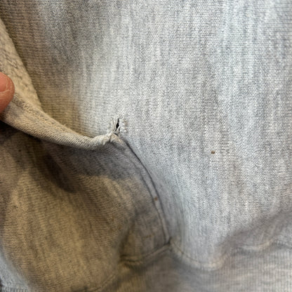 80's Champion Reverse Weave リバースウィーブ U.S.NAVY 染み込みプリント フーディー グレー(L)/C0251R0-SO