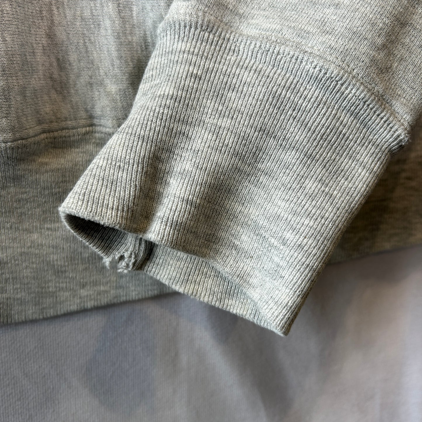 80's Champion Reverse Weave リバースウィーブ U.S.NAVY 染み込みプリント フーディー グレー(L)/C0251R0-SO