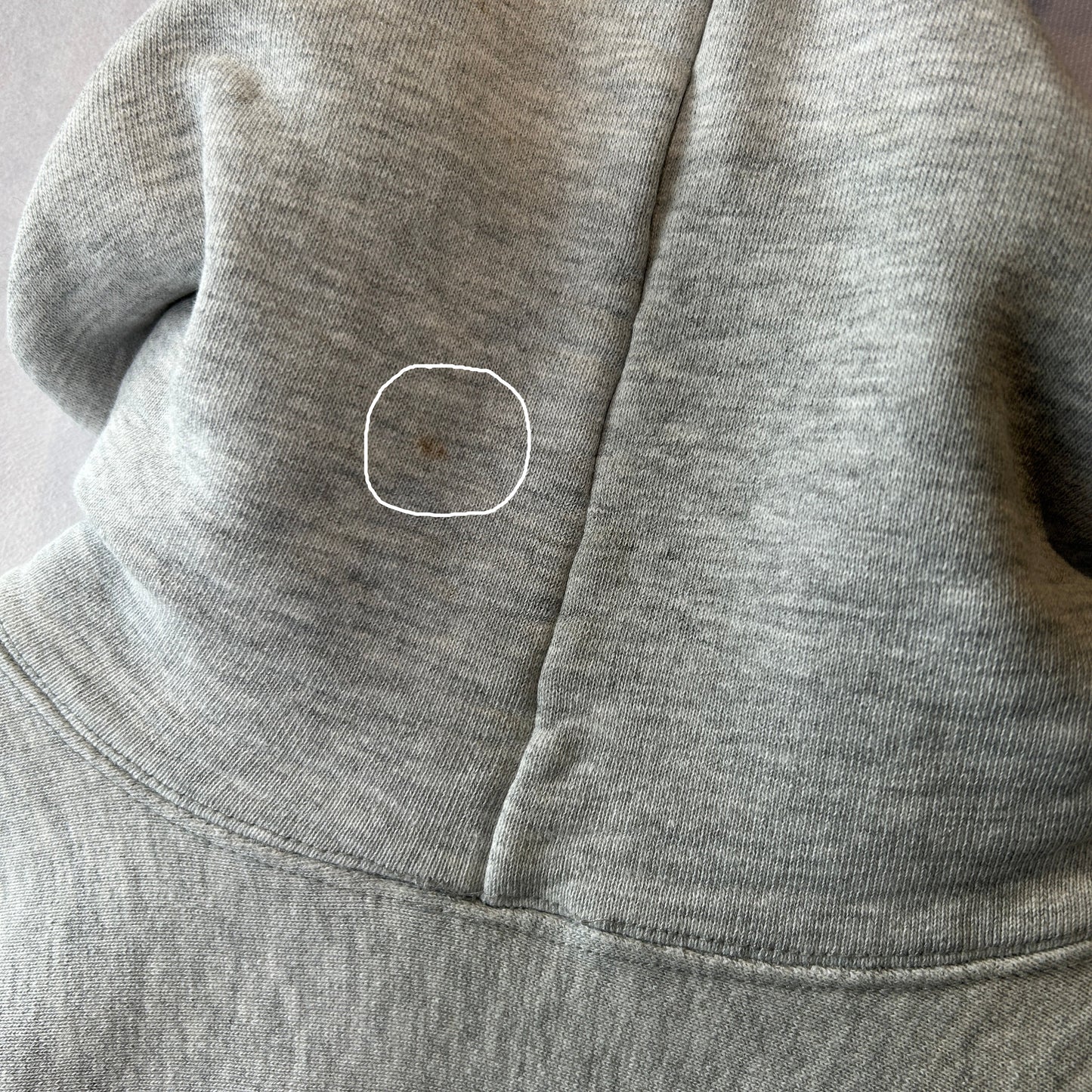 80's Champion Reverse Weave リバースウィーブ U.S.NAVY 染み込みプリント フーディー グレー(L)/C0251R0-SO