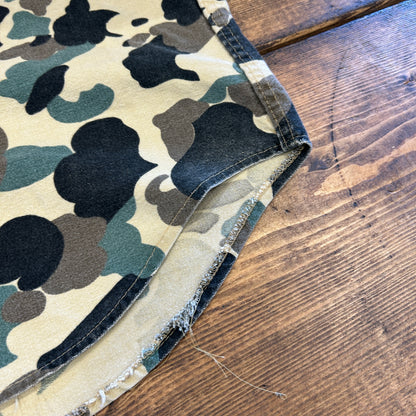 80's Melton DEERSKIN シャモアシャツ ハンティング カモ シャツ ベージュ (不明)/A8502S-SO