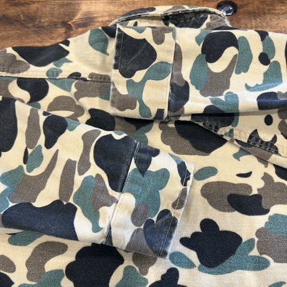 80's Melton DEERSKIN シャモアシャツ ハンティング カモ シャツ ベージュ (不明)/A8502S-SO