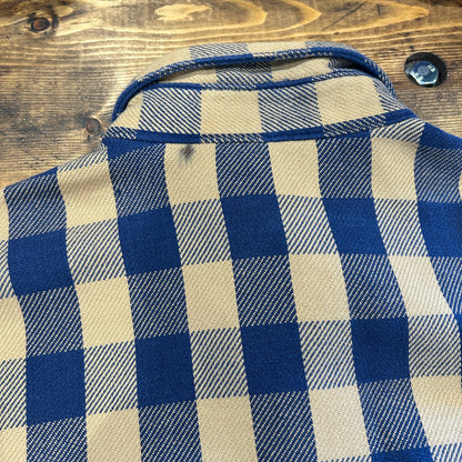 80's Levi's for men flannel shirt リーバイス ネルシャツ ベージュ ブルー (不明)/A8953SH-SO