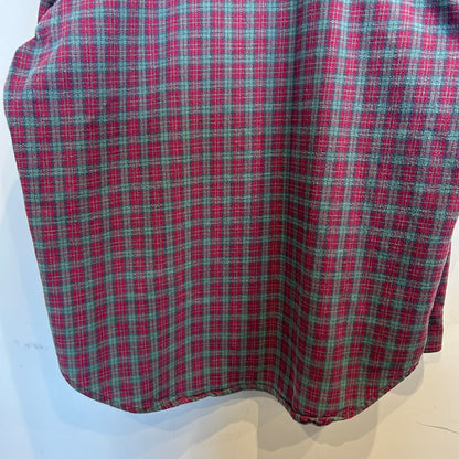 90's Dickies チェック フランネルシャツ レッド グリーン (XL)/C0247SH-SO