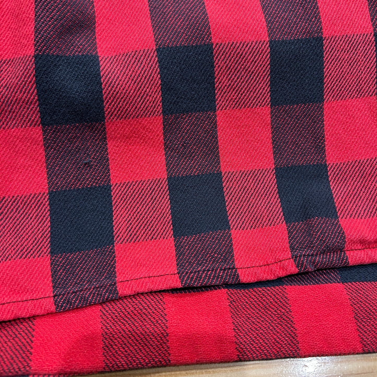 90's ~ marithe francois girbaud マリテフランソワジルボー ジップ ネルシャツ 赤黒 (M)/A8942SH-SO