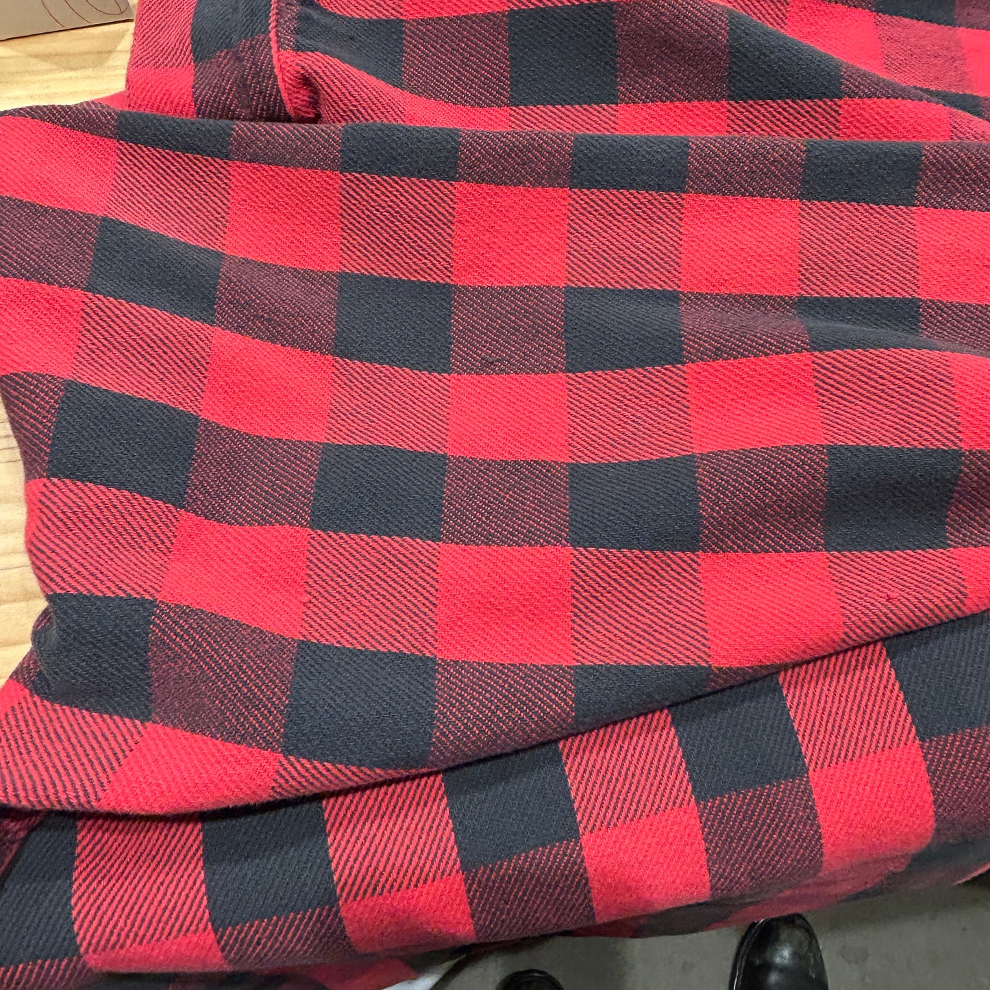 90's ~ marithe francois girbaud マリテフランソワジルボー ジップ ネルシャツ 赤黒 (M)/A8942SH-SO