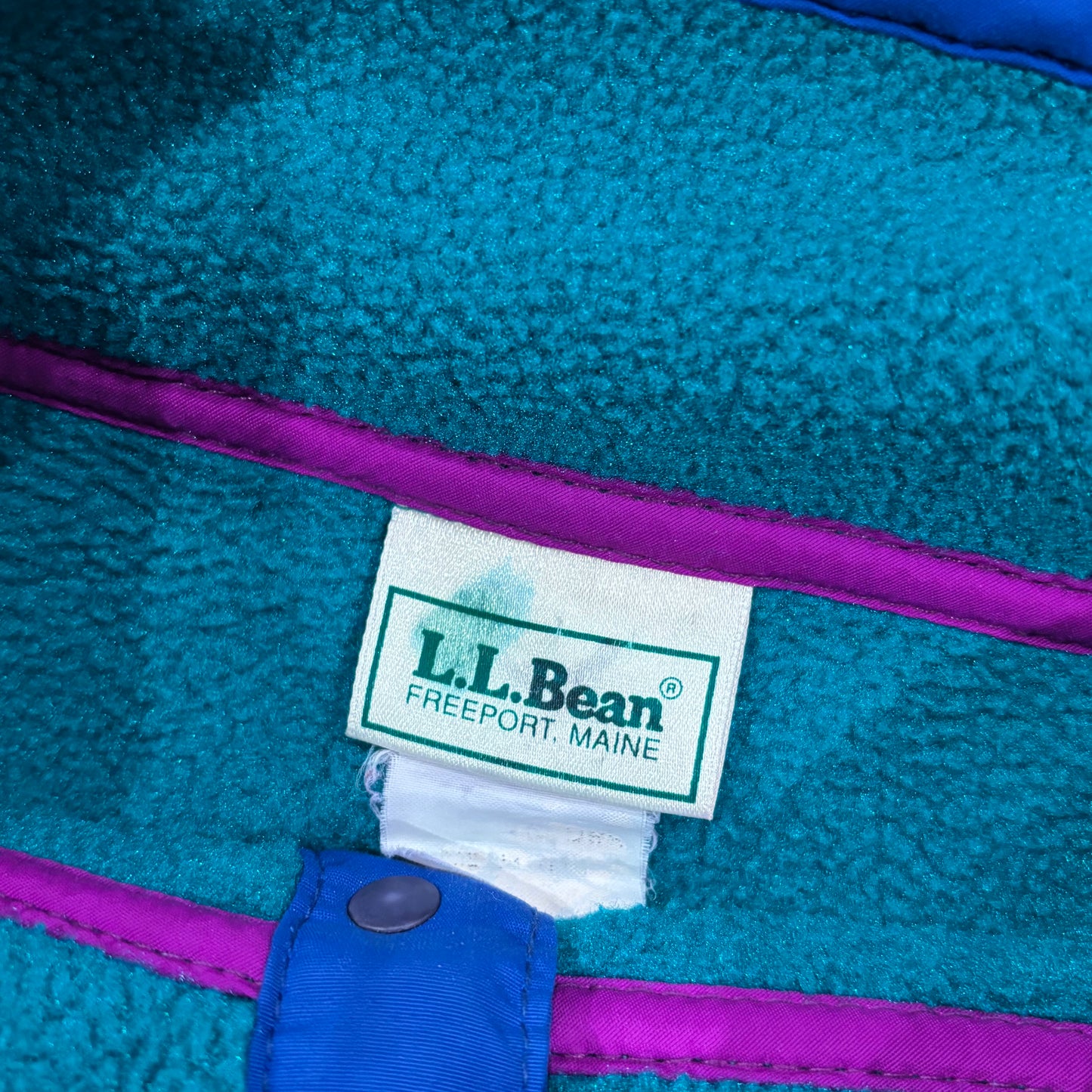 90's L.L.Bean スナップTタイプ フリースプルオーバー (サイズ不明)/B1438F-SO