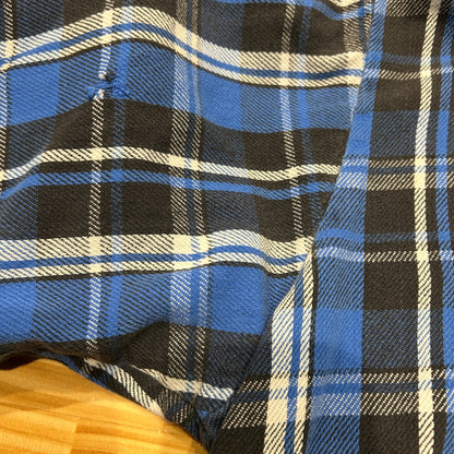 90's ~ FIVE BROTHER flannel shirt ファイブブラザー ネルシャツ ブルー ブラック (T-XL)/A8821SH-SO