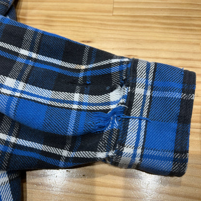 90's ~ FIVE BROTHER flannel shirt ファイブブラザー ネルシャツ ブルー ブラック (T-XL)/A8821SH-SO