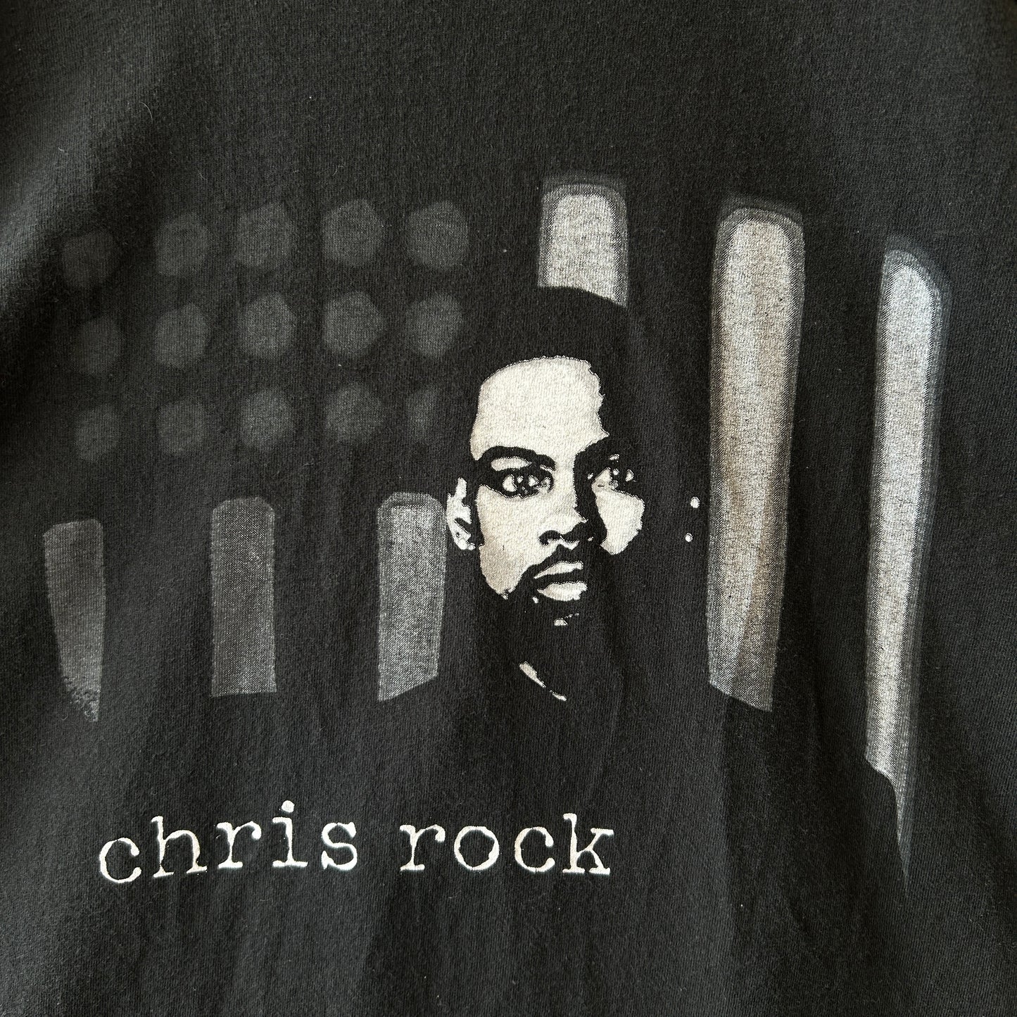 00's Chris Rock クリス・ロック "the black ambition" コメディーツアーTシャツ ブラック(L)/C1111T-SO