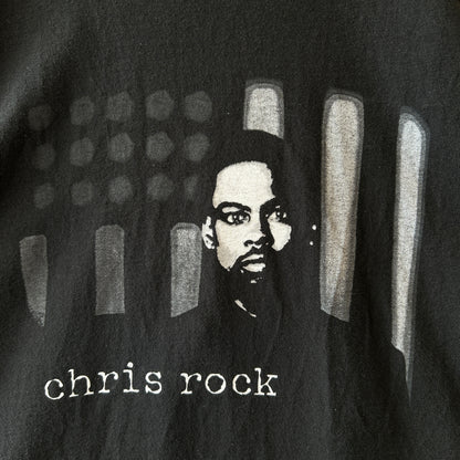00's Chris Rock クリス・ロック "the black ambition" コメディーツアーTシャツ ブラック(L)/C1111T-SO