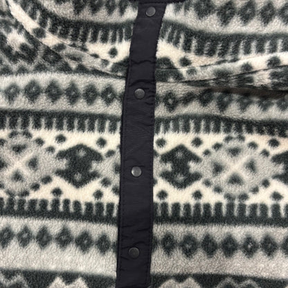 90's L.L.Bean スナップTタイプ "Wind Bloc Series" デザインフリース 黒白灰 (サイズ不明)/A3102F-SO