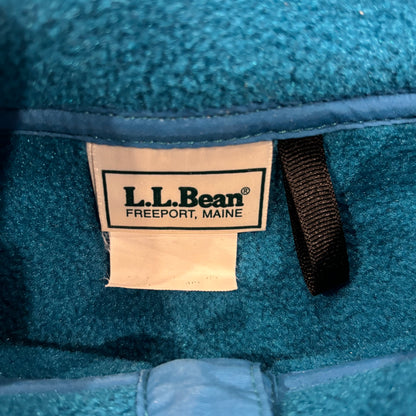 90's L.L.Bean スナップTタイプ フリース ターコイズブルー (XL)/B3241F-SO