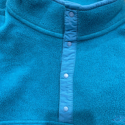 90's L.L.Bean スナップTタイプ フリース ターコイズブルー (XL)/B3241F-SO