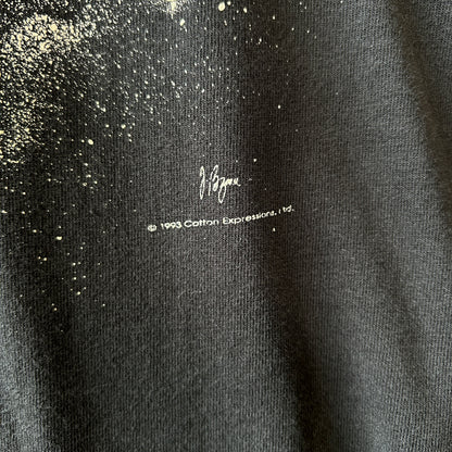 90's Albert Einstein アインシュタイン 蓄光プリントTシャツ ブラック(L)/C1220T-SO