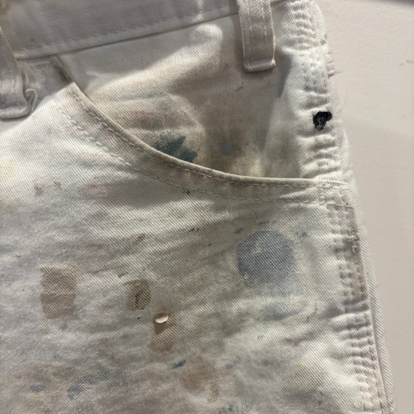 00's Dickies ディッキーズ ペインター ワークパンツ 白 (32×30)/B3703P-SO
