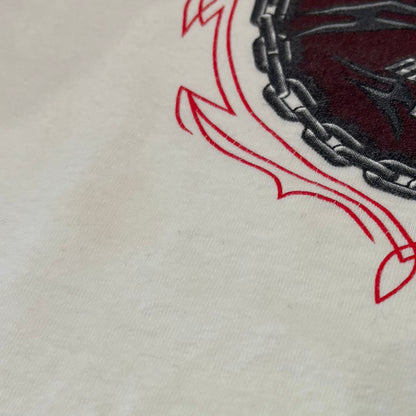 00's  HAREY-DAVIDSON 袖プリント ロンT 白 (M) /B3244T-SO