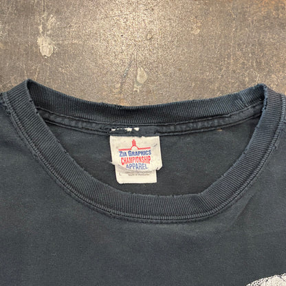 00's  ZIA GRAPHICS CHAMPIONSHIP APPAREL  Eppie's Motorcycle Services ファイヤーパターン 袖プリント ロンT 黒 (L) /B3245T-SO