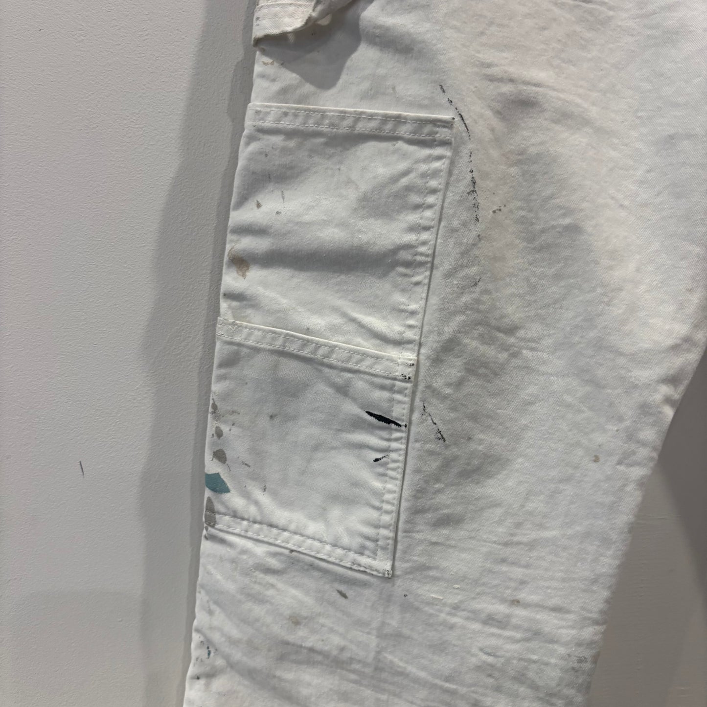 00's Dickies ディッキーズ ペインター ワークパンツ 白 (32×30)/B3703P-SO