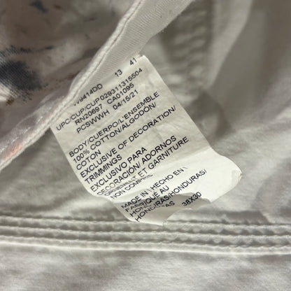 00's Dickies ディッキーズ Sherwin Williams 企業ロゴ ペインター ワークパンツ 白 (38×30)/B3704P-SO