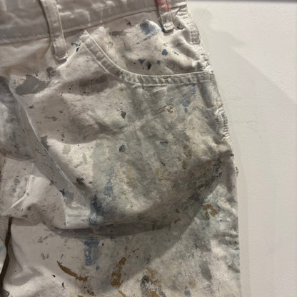 00's Dickies ディッキーズ Sherwin Williams 企業ロゴ ペインター ワークパンツ 白 (38×30)/B3704P-SO