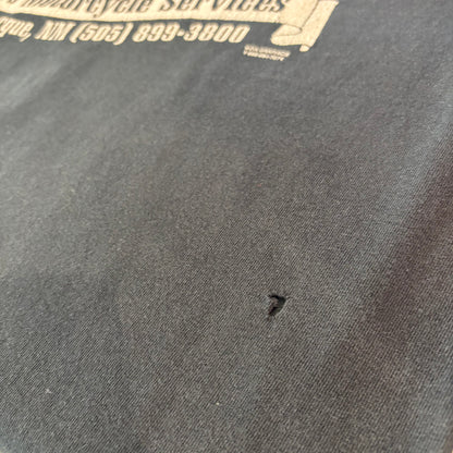 00's  ZIA GRAPHICS CHAMPIONSHIP APPAREL  Eppie's Motorcycle Services ファイヤーパターン 袖プリント ロンT 黒 (L) /B3245T-SO