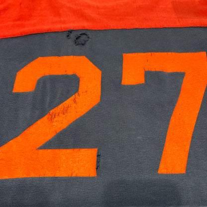 70's champion football T-shirt "27" チャンピオン フットボール Tシャツ ネイビー レッド (L)/A3444T-SO