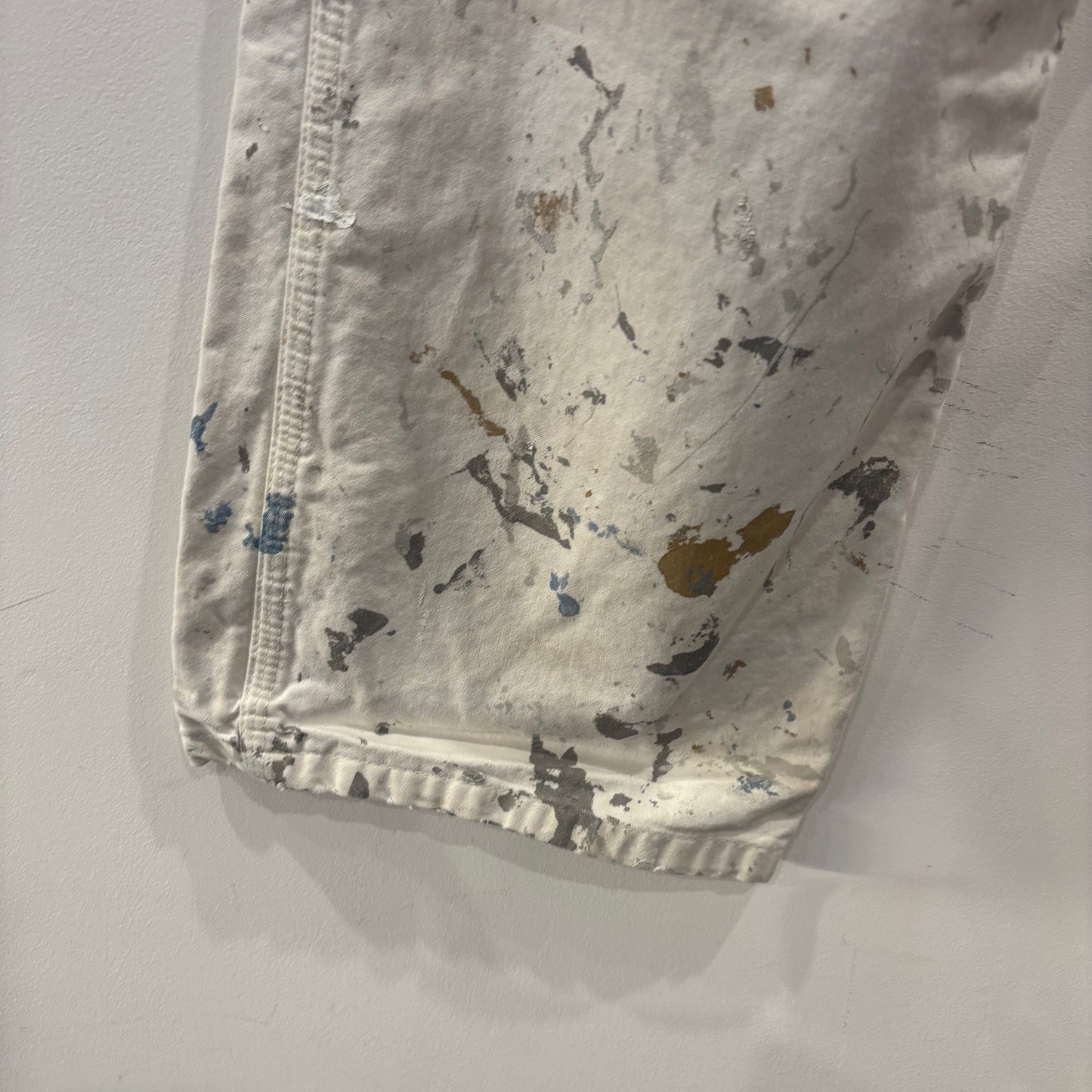 00's Dickies ディッキーズ Sherwin Williams 企業ロゴ ペインター ワークパンツ 白 (38×30)/B3704P-SO