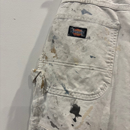 00's Dickies ディッキーズ Sherwin Williams 企業ロゴ ペインター ワークパンツ 白 (38×30)/B3704P-SO