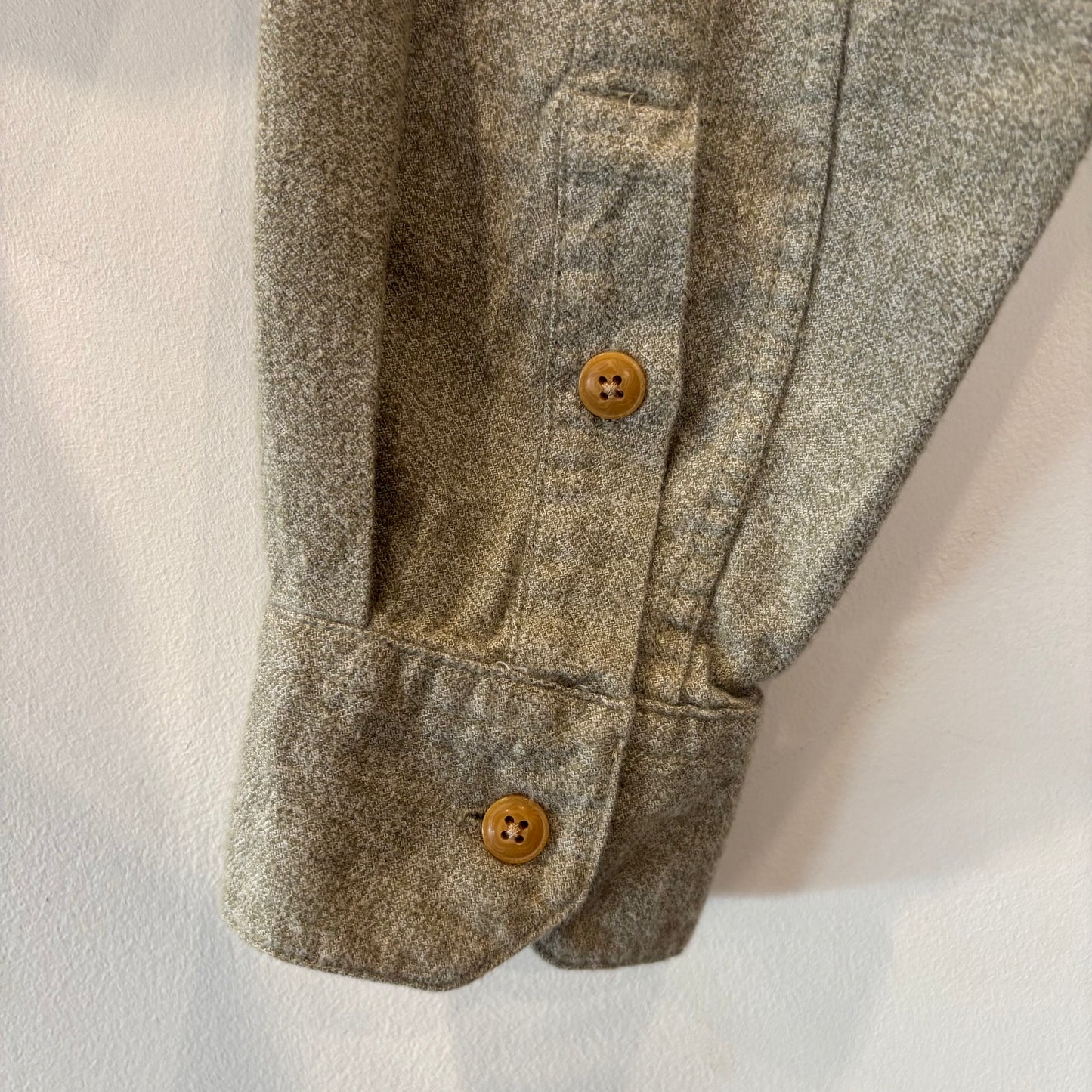 00's VOLCOM ボルコム GENUINE VOLCOM BRAND JEANS "POWELL L/S" フランネルシャツ セージグリーン (M)/B4191SH-SO