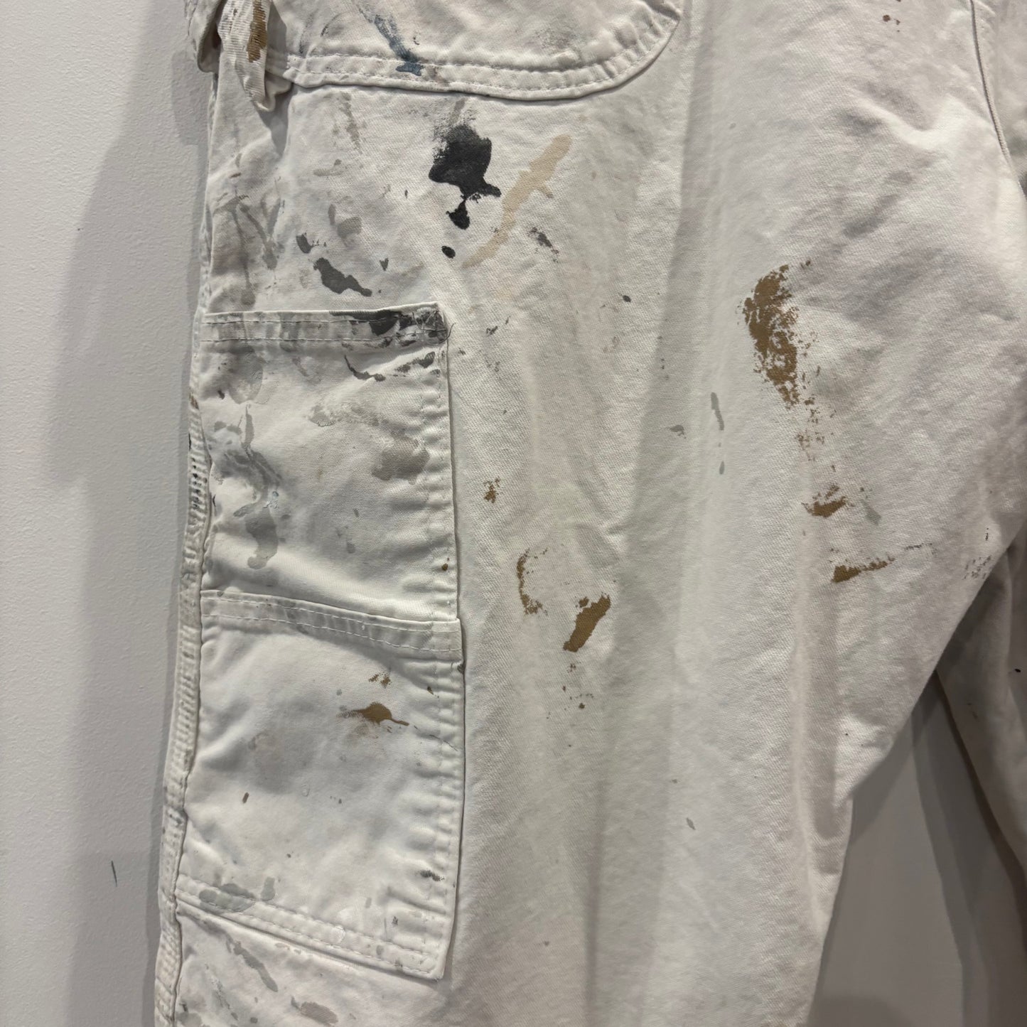 00's Dickies ディッキーズ Sherwin Williams 企業ロゴ ペインター ワークパンツ 白 (38×30)/B3704P-SO